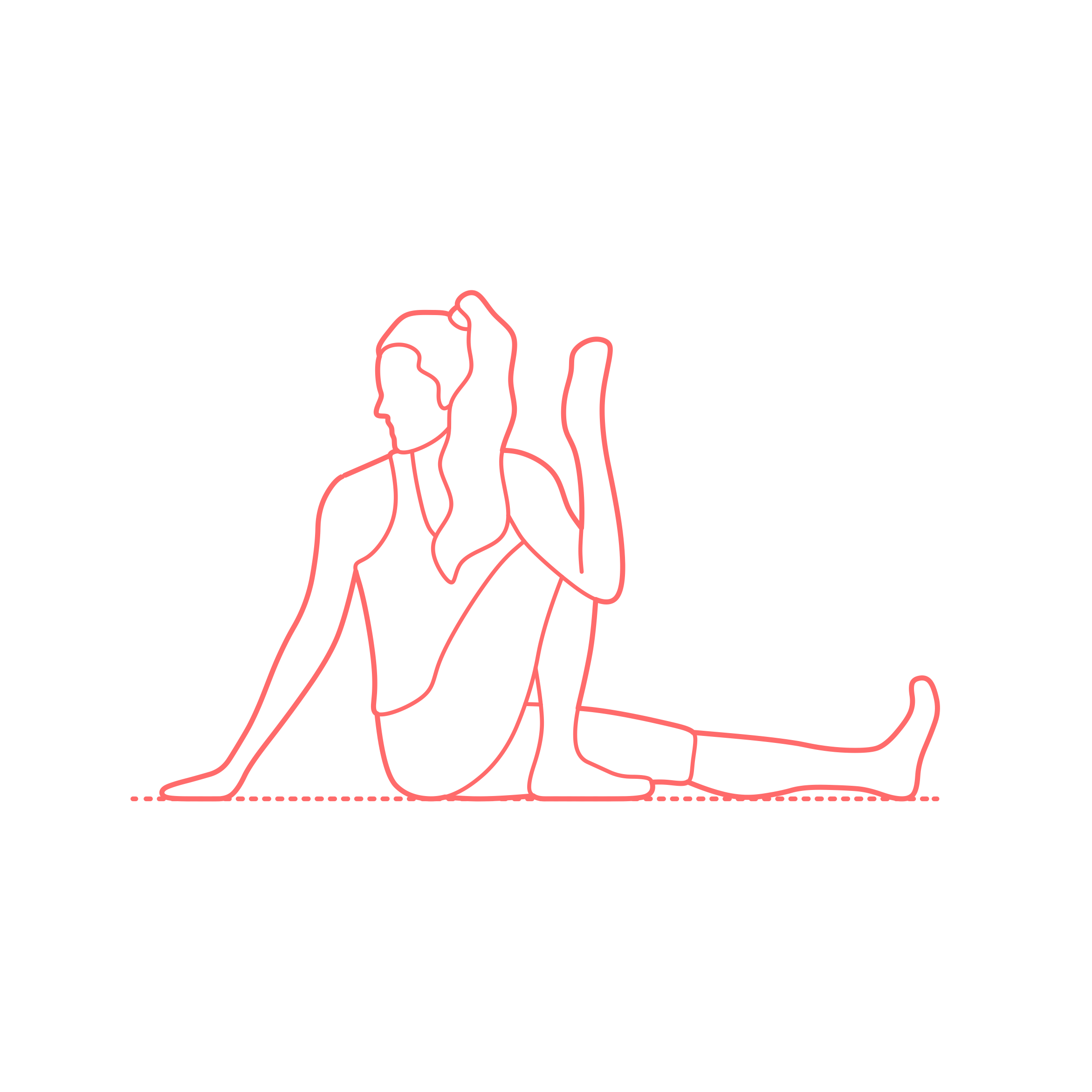 Humans Yoga Poses Marichis Pose Sketch Style Svg Vector Free Vectors